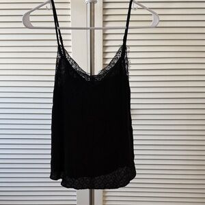 1. State Black Lace Detail Top